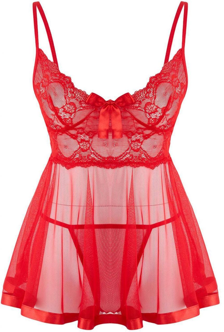 Trendyol Negližé 'Babydoll'  červená