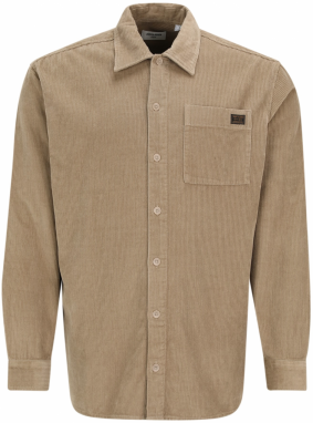 Jack & Jones Plus Košeľa 'JJUROY'  tmavobéžová