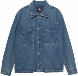 Pull&Bear Prechodná bunda  modrá denim
