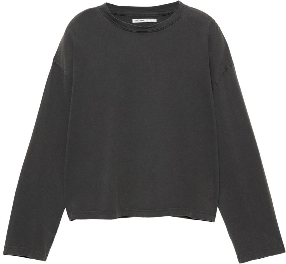 Pull&Bear Tričko  tmavosivá