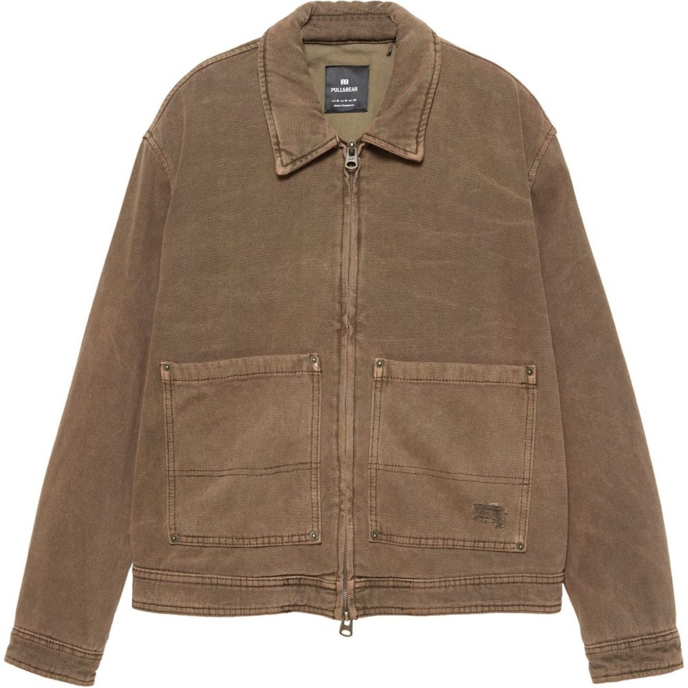 Pull&Bear Prechodná bunda  hnedá