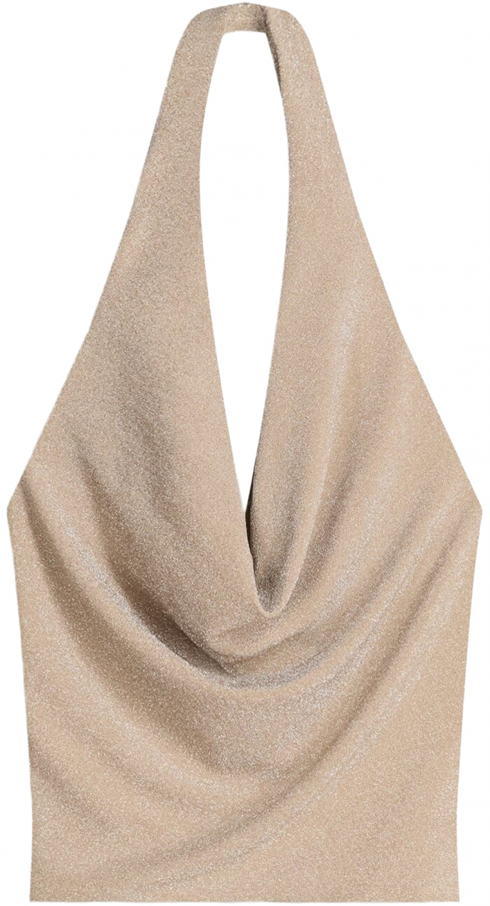 Bershka Top  béžová