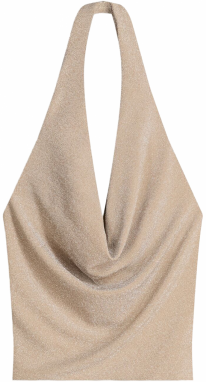 Bershka Top  béžová
