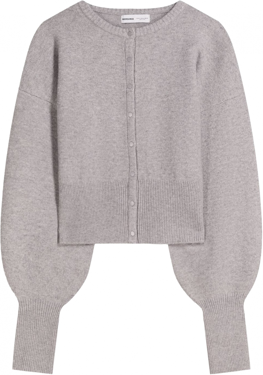 Bershka Kardigán  sivobéžová