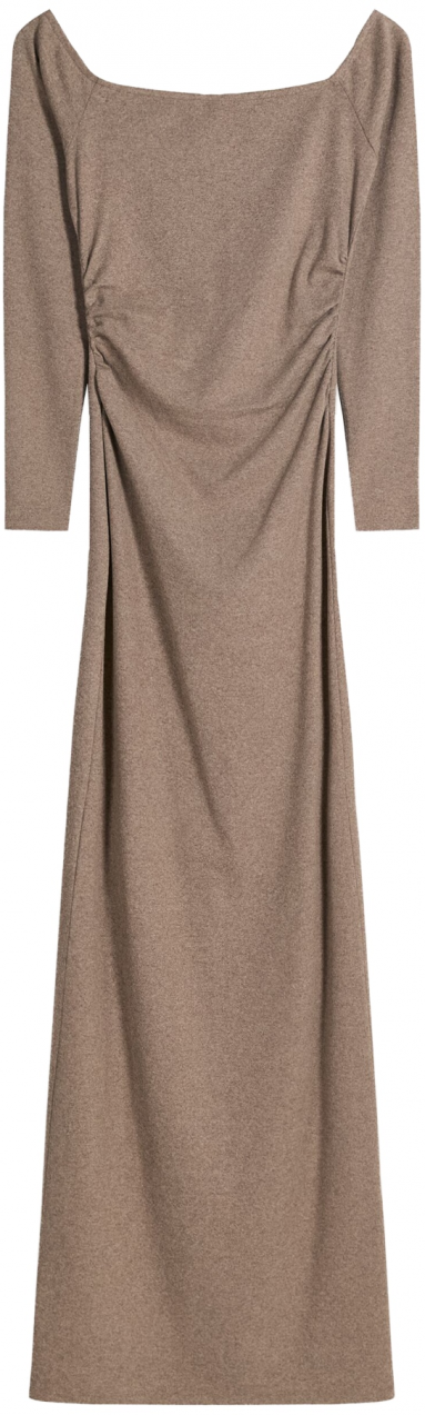 Bershka Šaty  béžová melírovaná