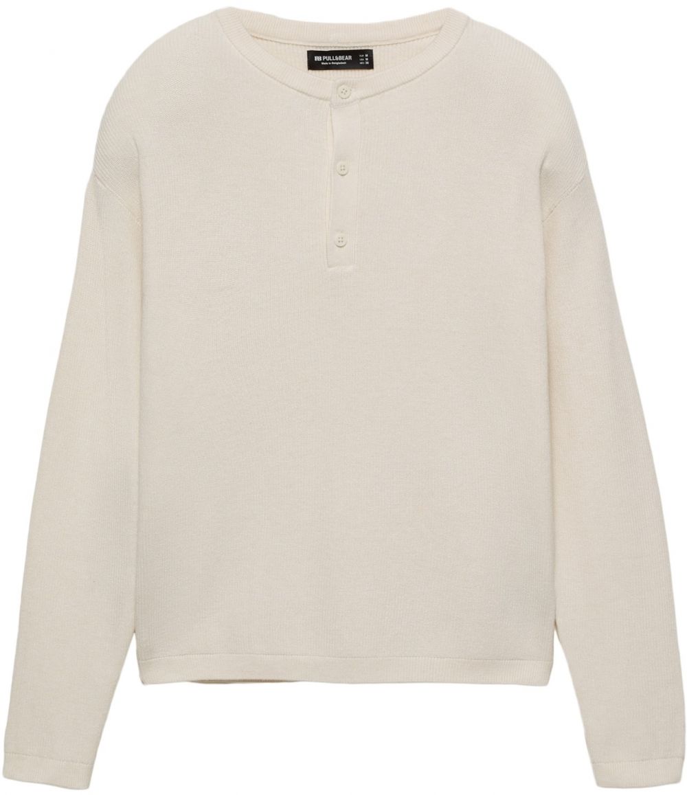 Pull&Bear Sveter  prírodná biela