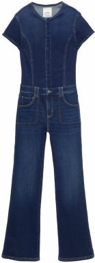 Pull&Bear Overal  modrá denim