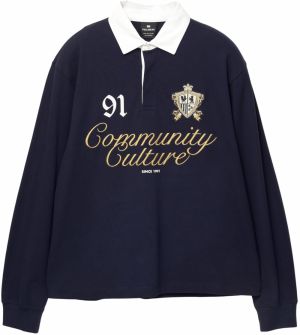 Pull&Bear Tričko  námornícka modrá / zlatá žltá / biela
