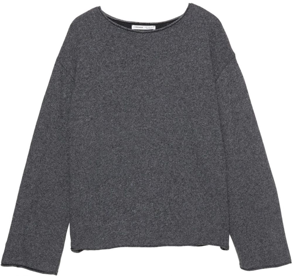 Pull&Bear Sveter  tmavosivá