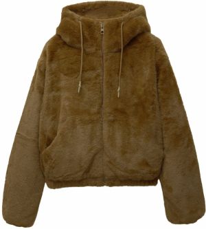 Pull&Bear Prechodná bunda  hnedá
