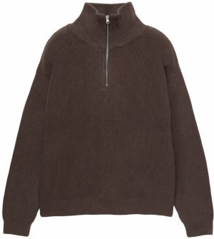 Pull&Bear Sveter  čokoládová