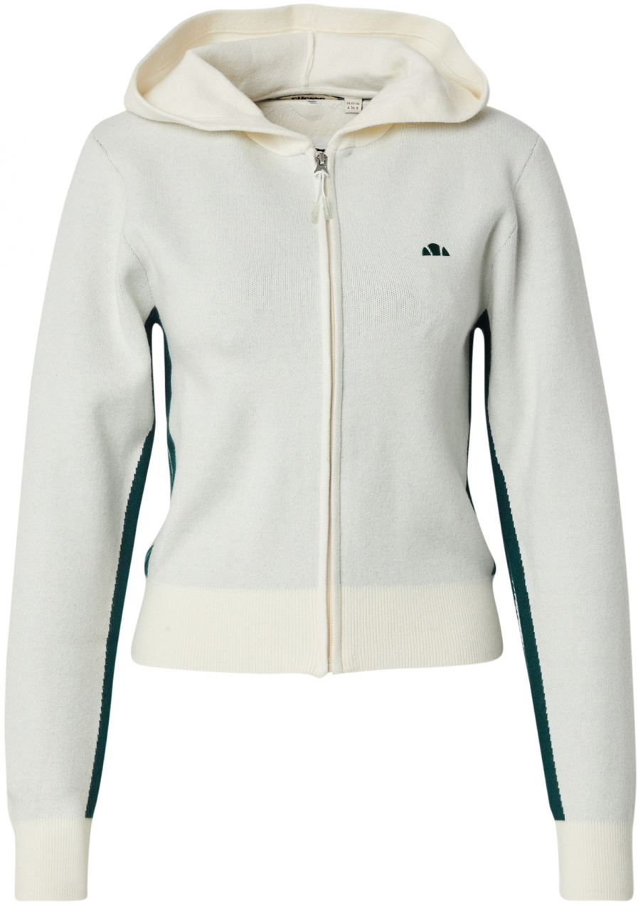 ELLESSE Kardigán 'Laneisa'  tmavozelená / šedobiela