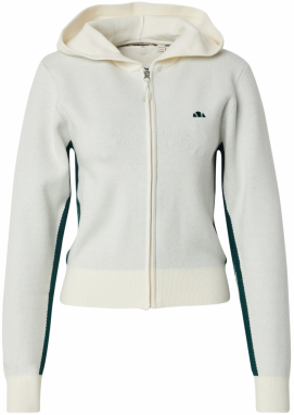 ELLESSE Kardigán 'Laneisa'  tmavozelená / šedobiela