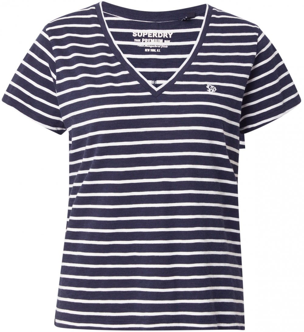 Superdry Tričko 'STUDIOS'  námornícka modrá / biela