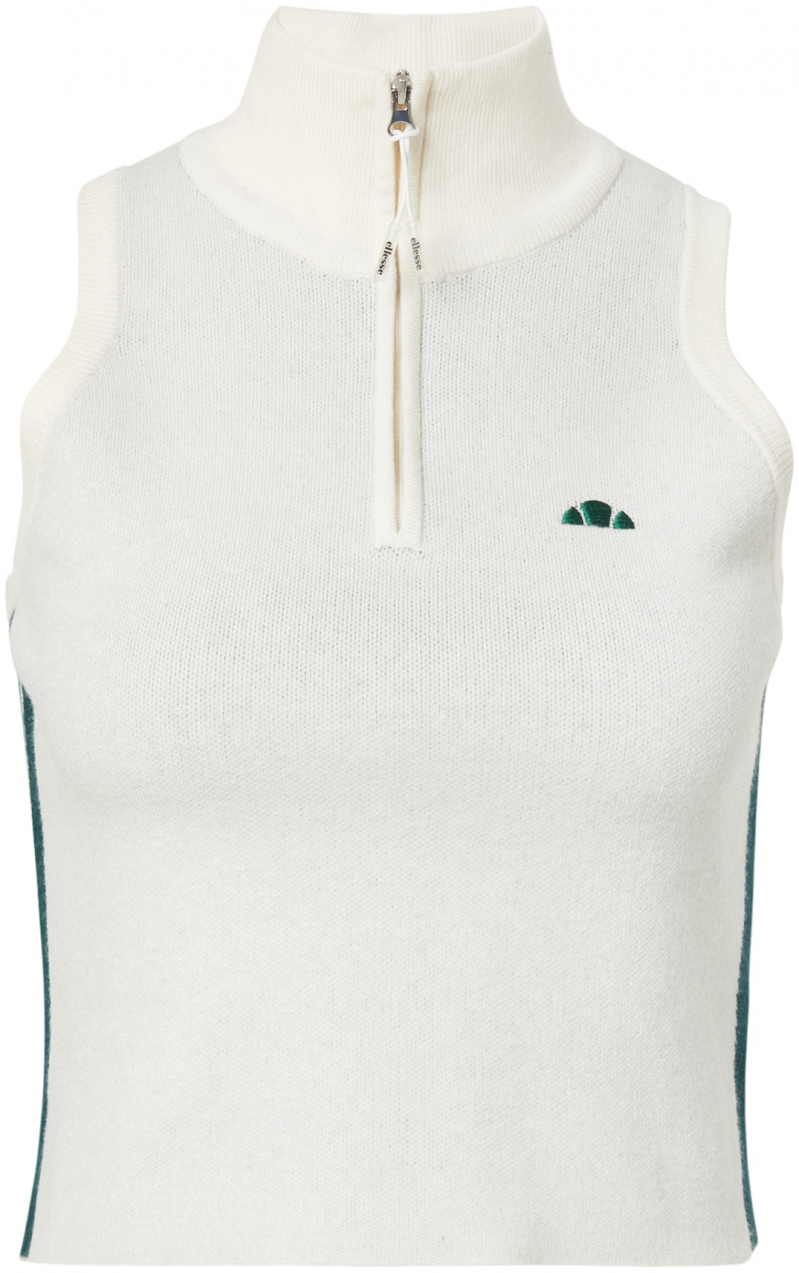ELLESSE Vyšívaný top 'Surista'  šedobiela