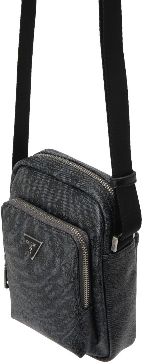 GUESS Taška cez rameno 'MILANO XBODY W FRONT POCKET'  grafitová / čierna