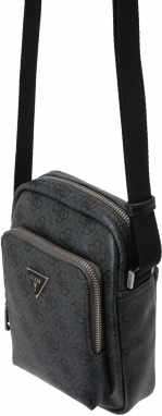 GUESS Taška cez rameno 'MILANO XBODY W FRONT POCKET'  grafitová / čierna