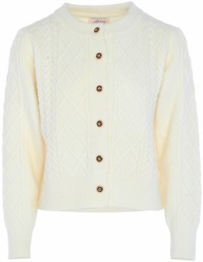 aleva Kardigán  biela ako vlna