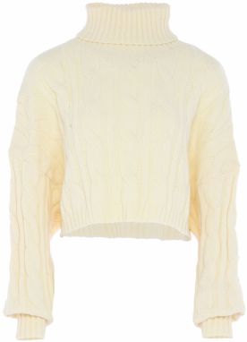 Libbi Sveter  biela ako vlna