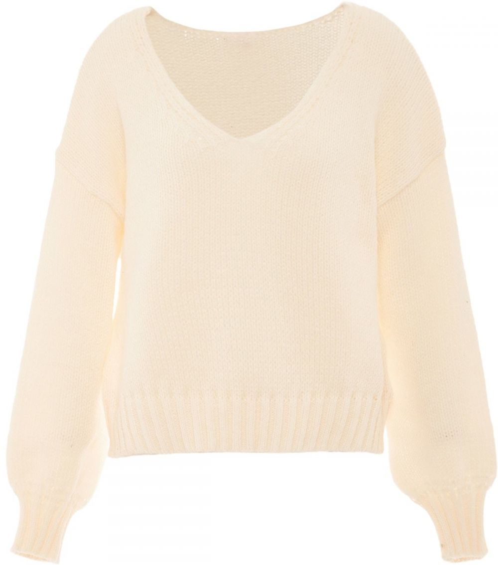 Sookie Sveter  biela ako vlna