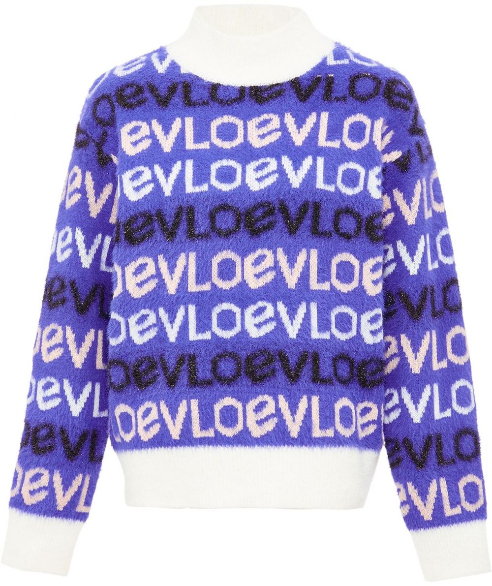 ebeeza Sveter  indigo / pastelovo ružová / čierna / biela