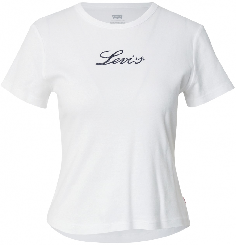 LEVI'S ® Tričko 'Graphic Rickie Tee'  čierna / biela