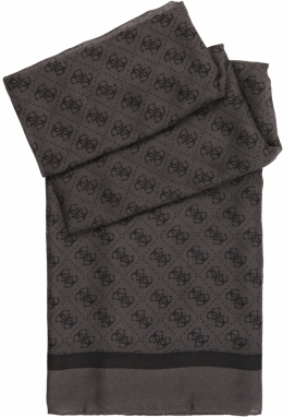 GUESS Šál 'KATYA SCARF 90X180'  antracitová / čierna