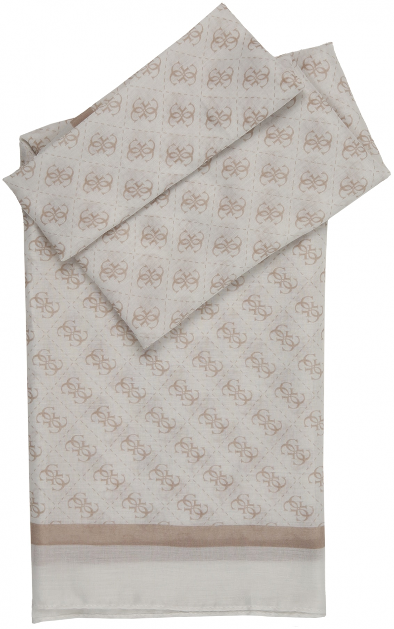 GUESS Šál 'KATYA SCARF 90X180'  béžová / biela