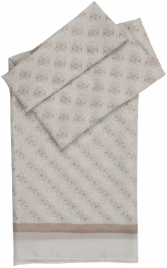 GUESS Šál 'KATYA SCARF 90X180'  béžová / biela