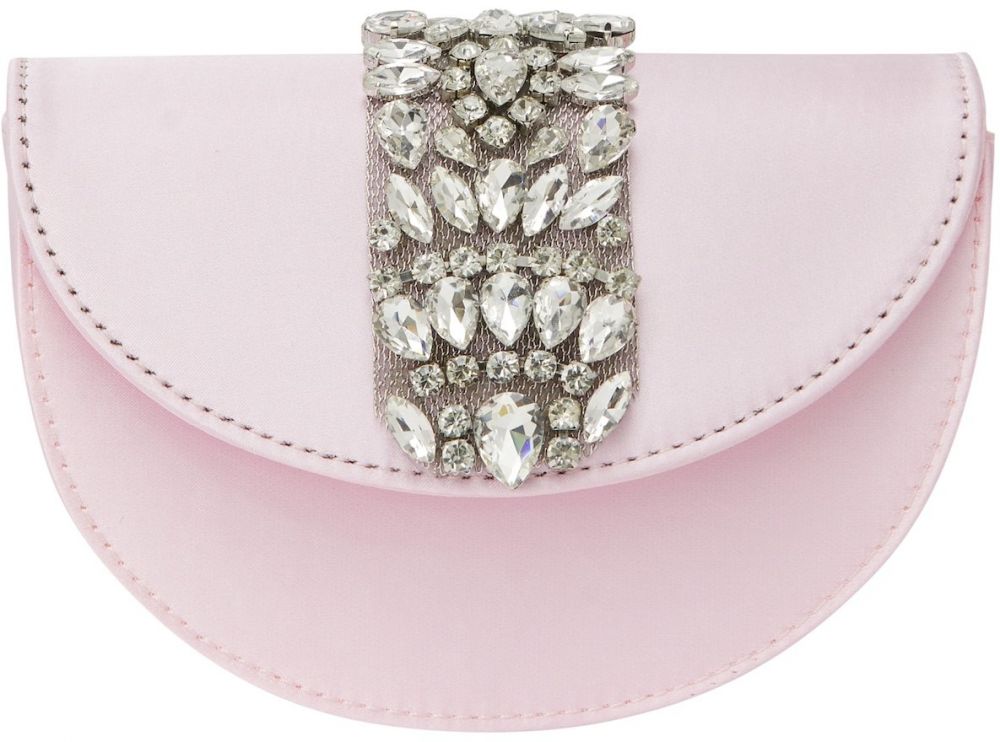 NAEMI Listová kabelka  rosé / strieborná