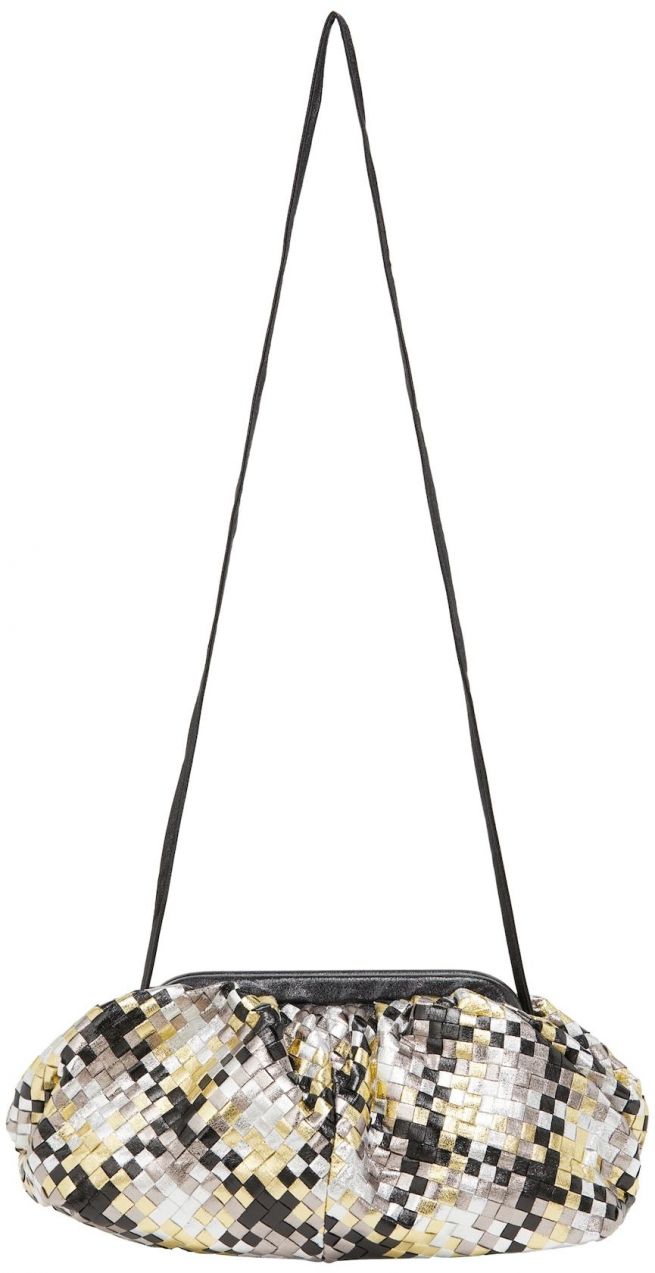 NAEMI Listová kabelka  zmiešané farby / biela