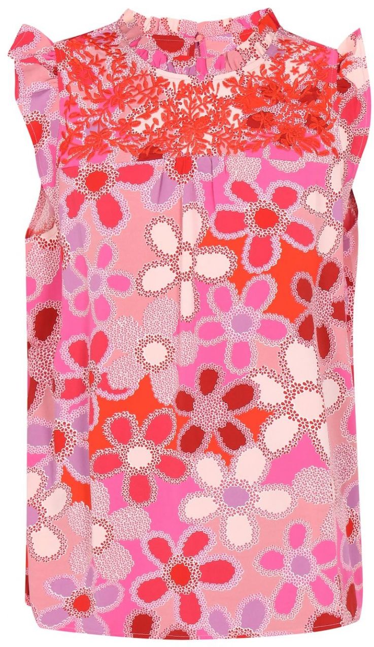 ebeeza Blúzka 'Boho'  svetlofialová / svetlofialová / ružová / červená