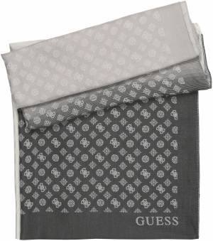 GUESS Šál 'PHOEBE SCARF 50X180'  sivá / svetlosivá / čierna