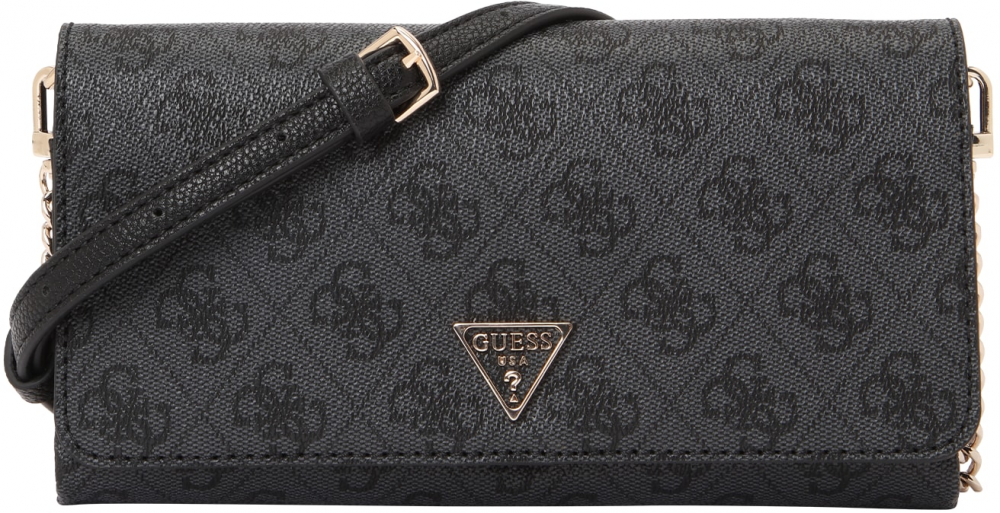 GUESS Listová kabelka 'NOELLE II XBODY FLAP ORGANIZER'  antracitová / tmavosivá