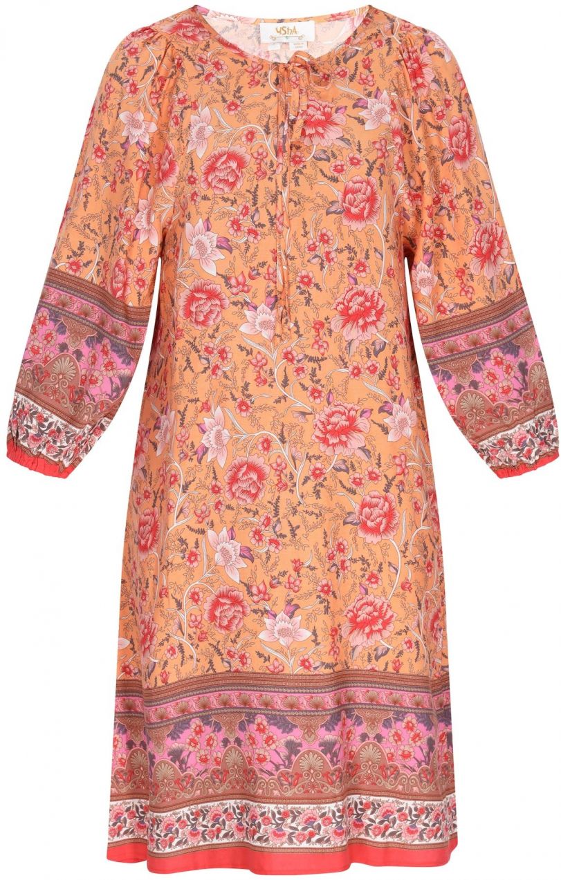 Gaya Šaty 'Fashion Collection'  tmavofialová / oranžová / ružová / biela