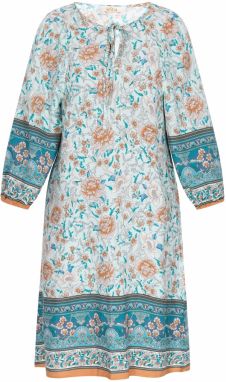 Gaya Šaty 'Boho Fashion'  nebesky modrá / oranžová / čierna / biela