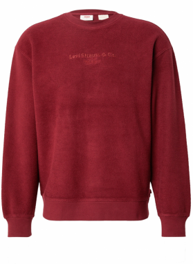 LEVI'S ® Mikina 'Relaxed Graphic Crewneck Sweatshirt'  bordová