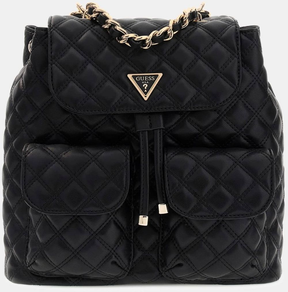 GUESS Batoh 'GIULLY II FLAP BACKPACK'  čierna