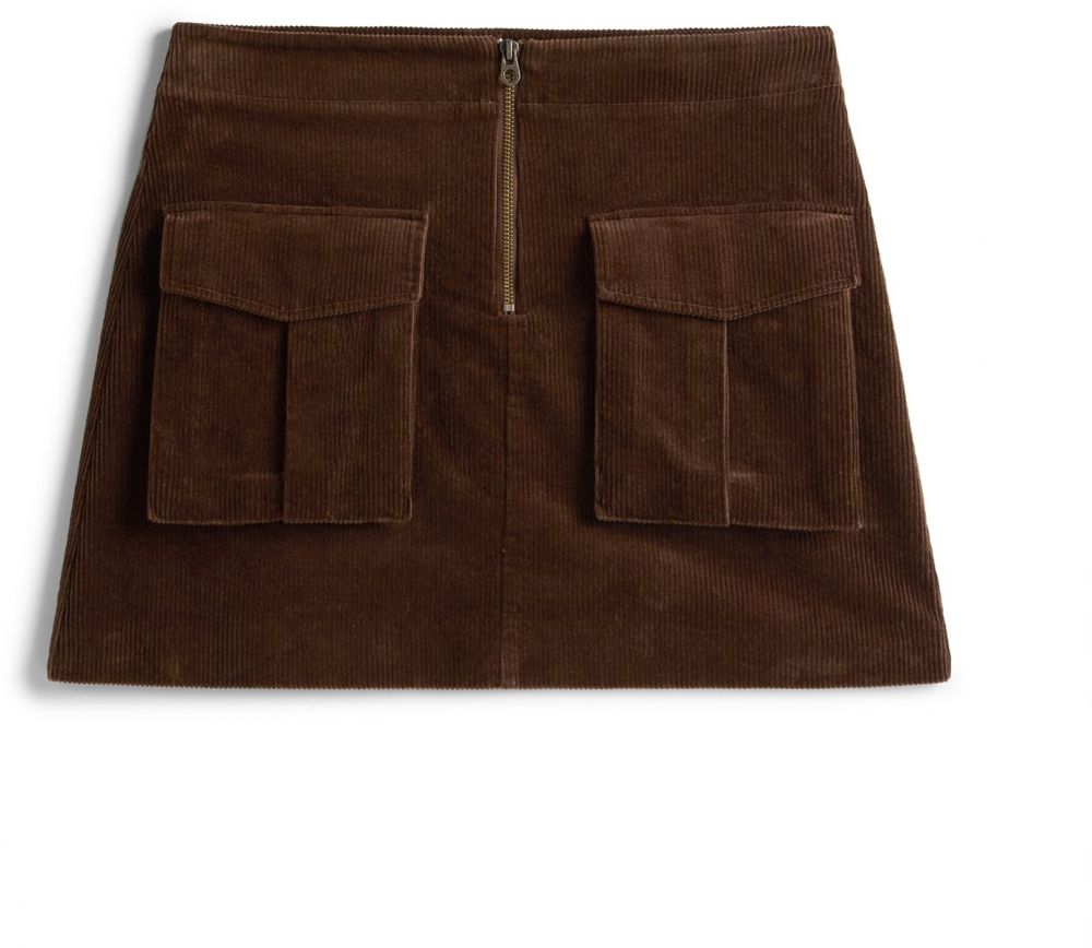 TOMMY HILFIGER Sukňa  tmavohnedá
