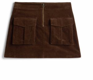TOMMY HILFIGER Sukňa  tmavohnedá