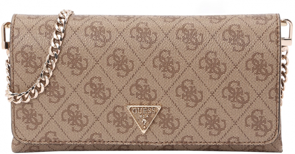 GUESS Listová kabelka 'NOELLE II XBODY FLAP ORGANIZER'  hnedá / svetlohnedá