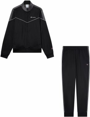 Champion Authentic Athletic Apparel Tréningový komplet  sivá / čierna / biela