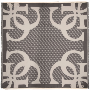 GUESS Šatka 'JACQUARD KEFIAH 135X135'  béžová / čierna