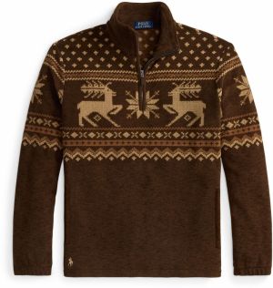 Polo Ralph Lauren Sveter  hnedá / pueblo / svetlohnedá