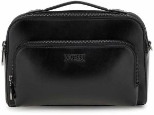 GUESS Taška cez rameno 'BOSTON CAMERA BAG DOUBLE ZIP'  čierna