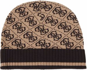 GUESS Čiapky 'MILANO KNIT BEANIE'  piesková / čokoládová