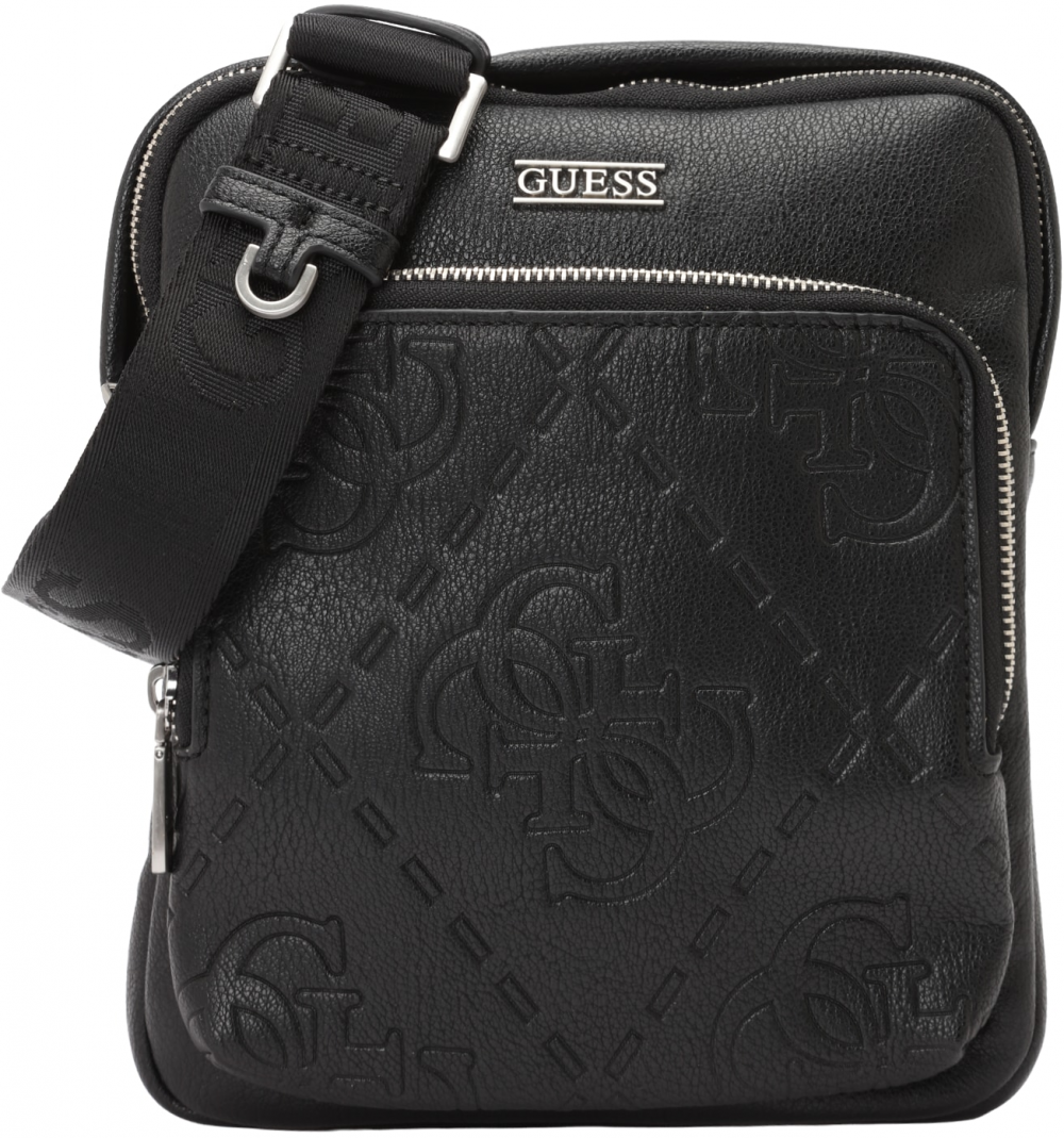 GUESS Taška cez rameno 'BOSTON CROSSBODY FLAT'  čierna