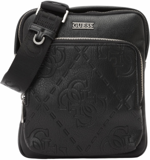 GUESS Taška cez rameno 'BOSTON CROSSBODY FLAT'  čierna