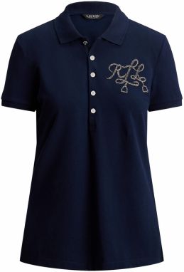 Lauren Ralph Lauren Tričko 'KIEWICK'  námornícka modrá / strieborná