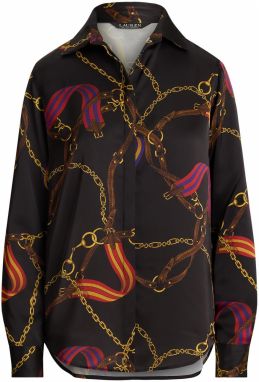 Lauren Ralph Lauren Blúzka 'KRISTY'  tmavožltá / tmavoružová / brusnicová / čierna